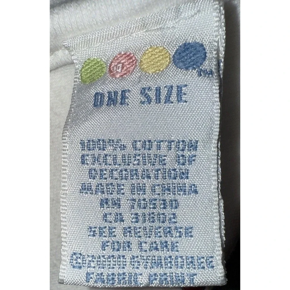Vintage Gymboree Baby Blanket White Cotton Red Yellow Star Ball Circus Elephant‎